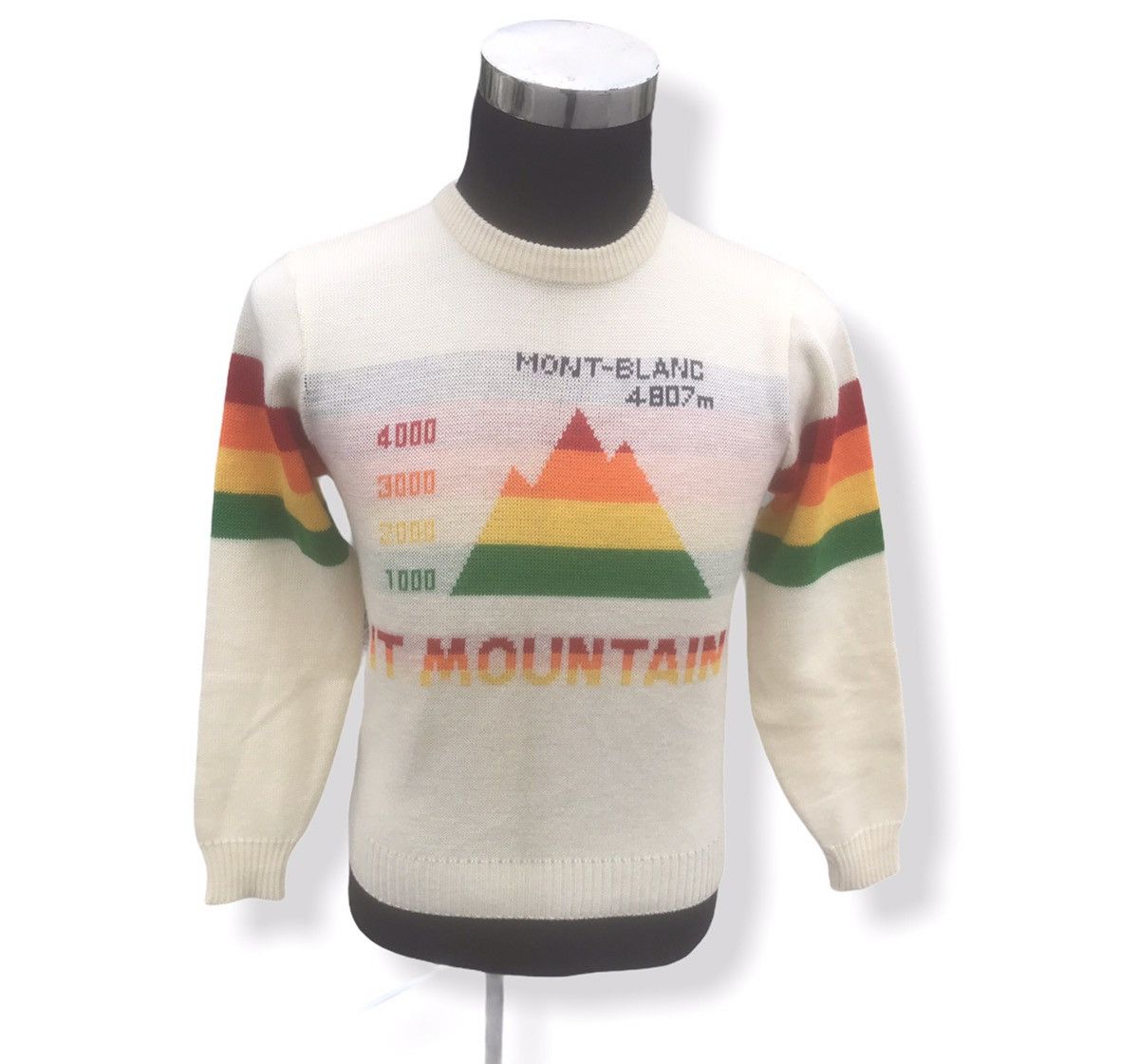 Vintage Vintage Itariyard SKI Mont Blanc Rainbow Knitwear Size US S / EU 44-46 / 1 - 8 Thumbnail