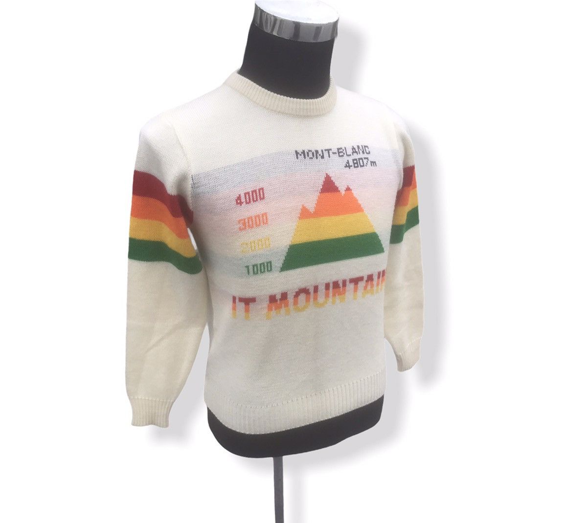 Vintage Vintage Itariyard SKI Mont Blanc Rainbow Knitwear Size US S / EU 44-46 / 1 - 10 Thumbnail