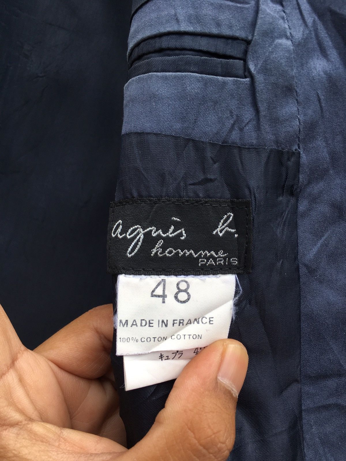 agnes b. Vintage Agnes b. Blazer Coat Made in France Size 48S - 7 Thumbnail