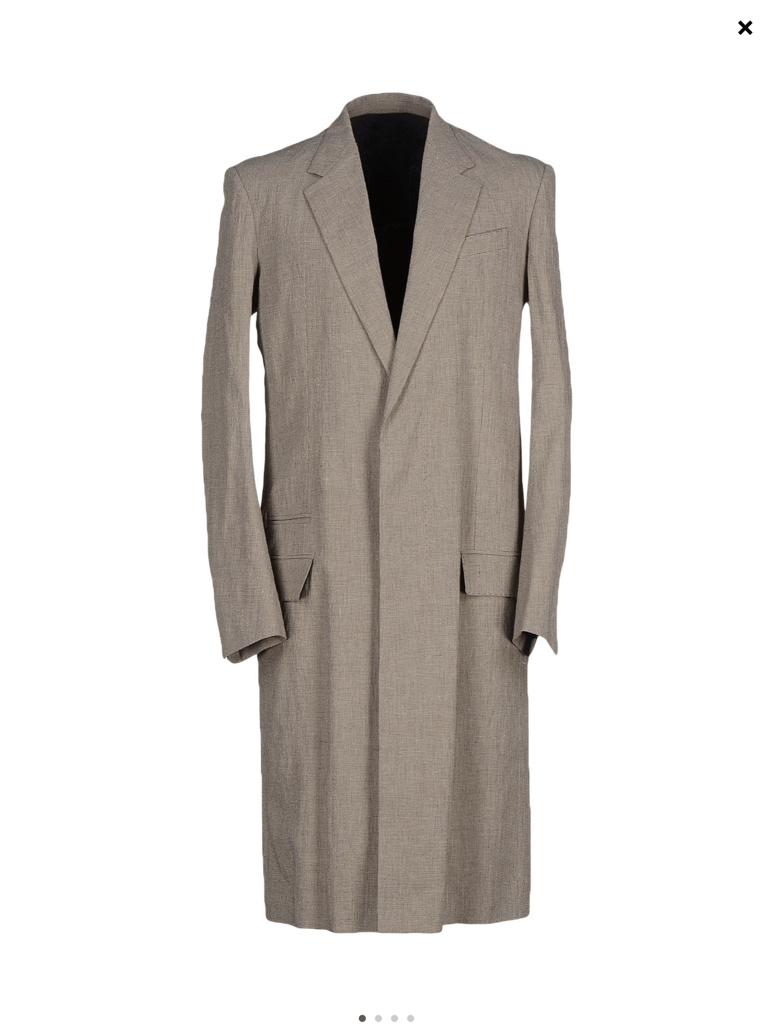 Haider ackermann linen blend coat