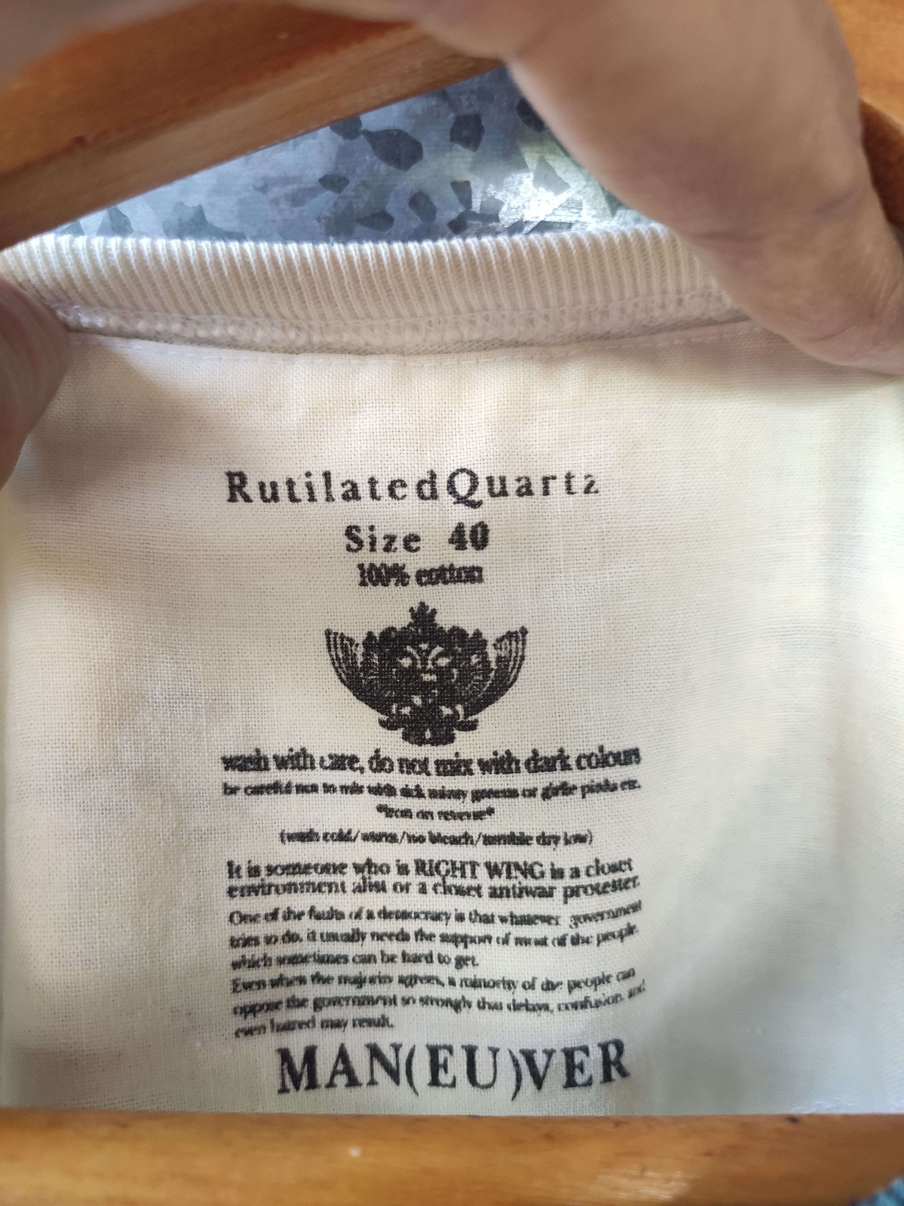 Vintage Rutilated quartz t shirt full print Size US M / EU 48-50 / 2 - 7 Thumbnail