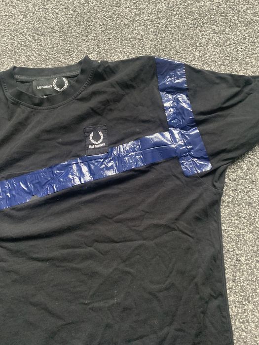 Raf Simons Fred Perry x Raf Simons Tape Detail T Shirt | Grailed