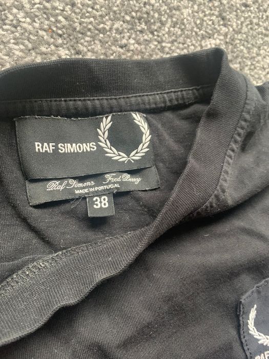 Raf Simons Fred Perry x Raf Simons Tape Detail T Shirt   Grailed