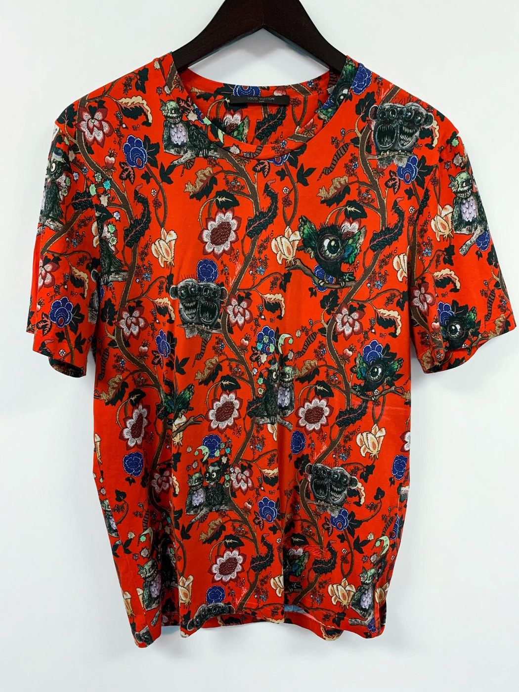 LOUIS VUITTON CHAPMAN BROTHERS GARDEN OF HELL DRESS SHIRT SIZE L