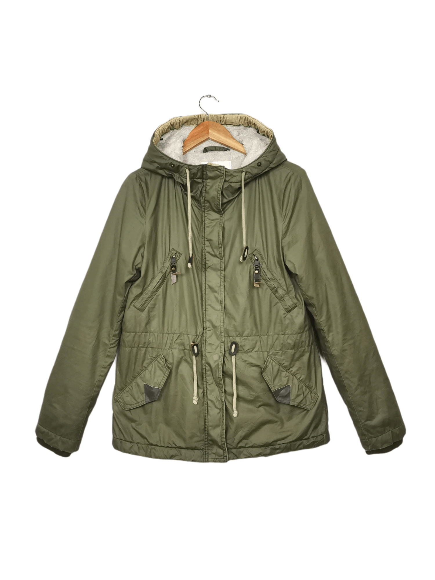 H M L.O.G.G. Streetwear Limited Edition H M x L.O.G.G Green Hooded Parka Grailed