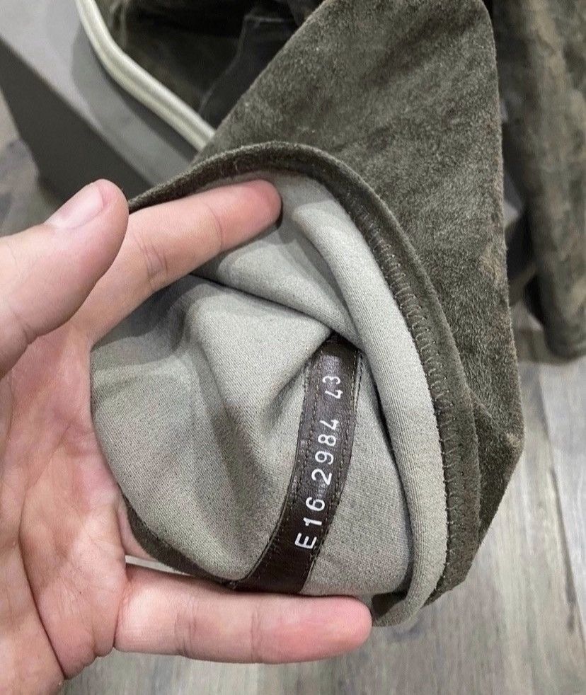 Rick Owens FW16 ‘MASTODON’ Dark Dust Suede Sock Ramones Size US 10 / EU 43 - 3 Thumbnail