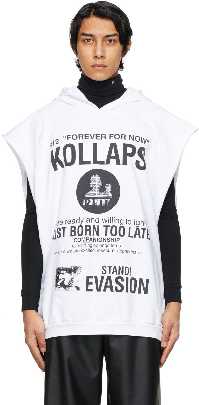 Raf Simons Archive Redux SS02 Kollaps Sleeveless Hoodie Grailed