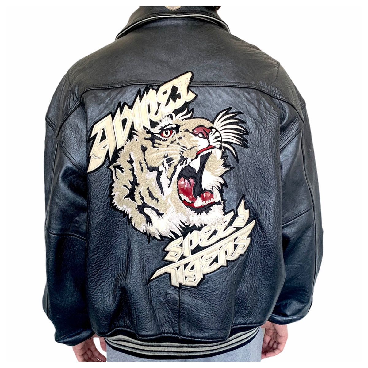 Avirex Varsity Jacket Avirex Speed Tigers Black Varsity