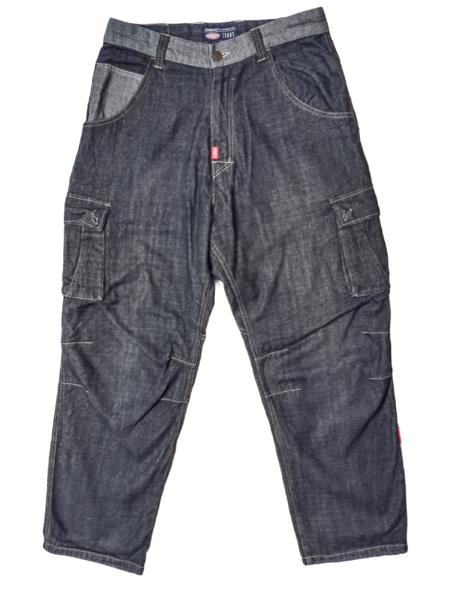 Japanese Brand Vintage ConArt Baggy Rapper Hiphop Denim Tactical CargoPant Size US 32 / EU 48 - 1 Thumbnail