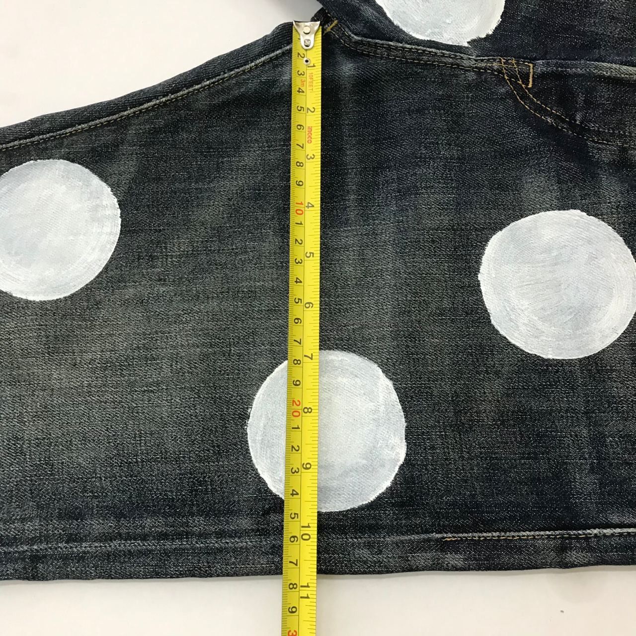 Polo Ralph Lauren 🔥 Vintage Ralph Lauren Art Paint Design Denim Jeans Size US 34 / EU 50 - 9 Thumbnail