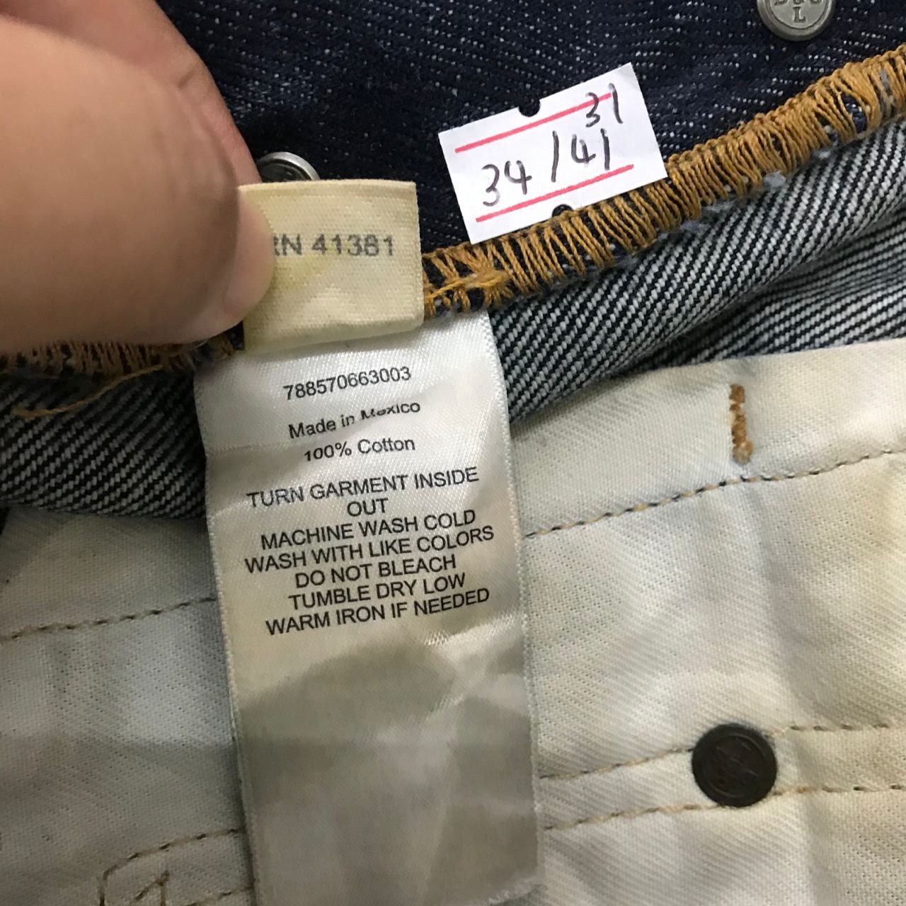 Polo Ralph Lauren 🔥 Vintage Ralph Lauren Art Paint Design Denim Jeans Size US 34 / EU 50 - 13 Thumbnail