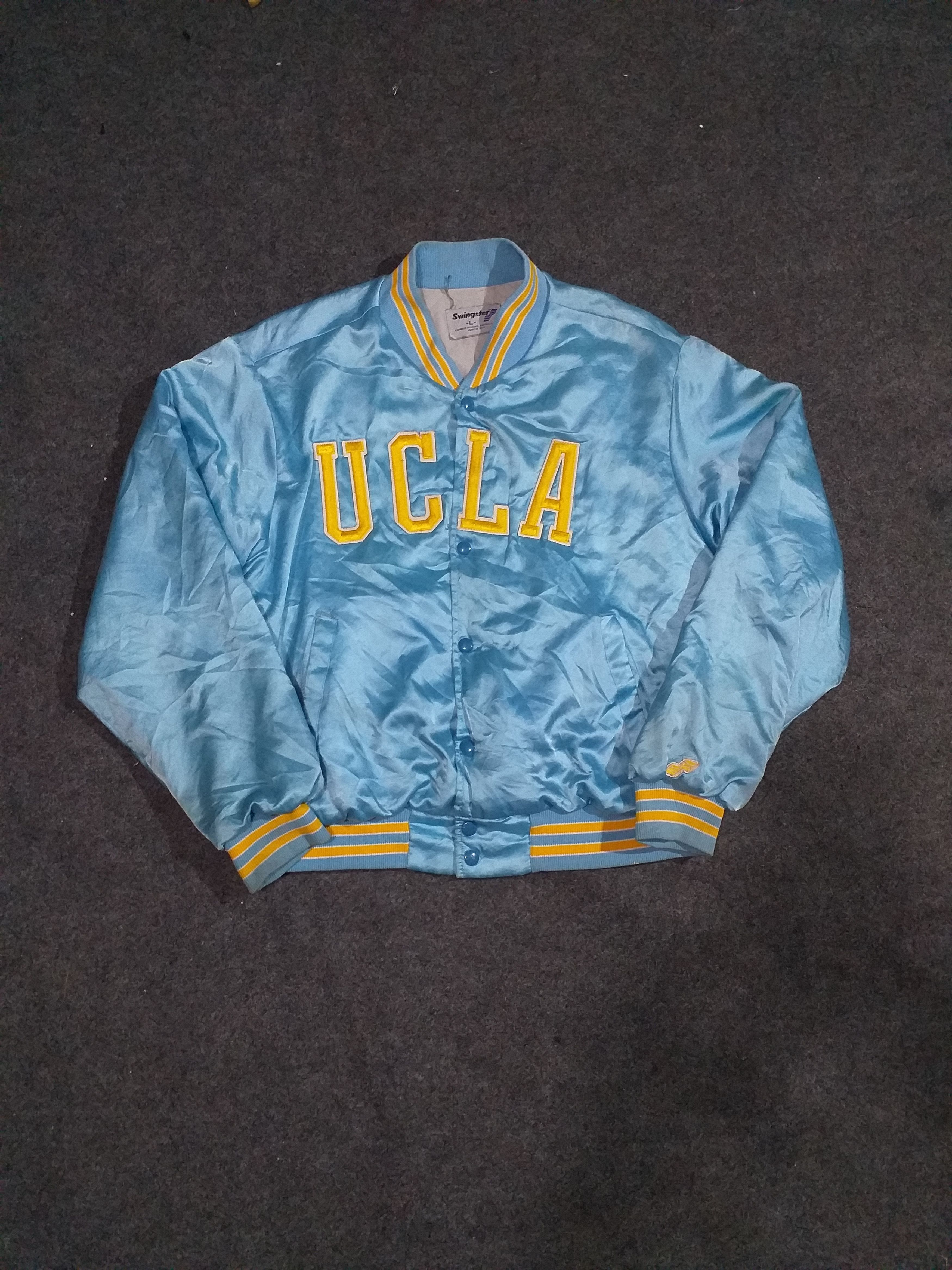 Rare 80s swingster UCLA BRUINS satin varsity jacket