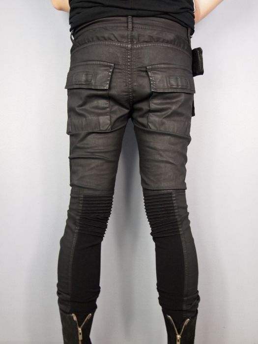 Rick Owens drkshdw waxed memphis jeans | Grailed