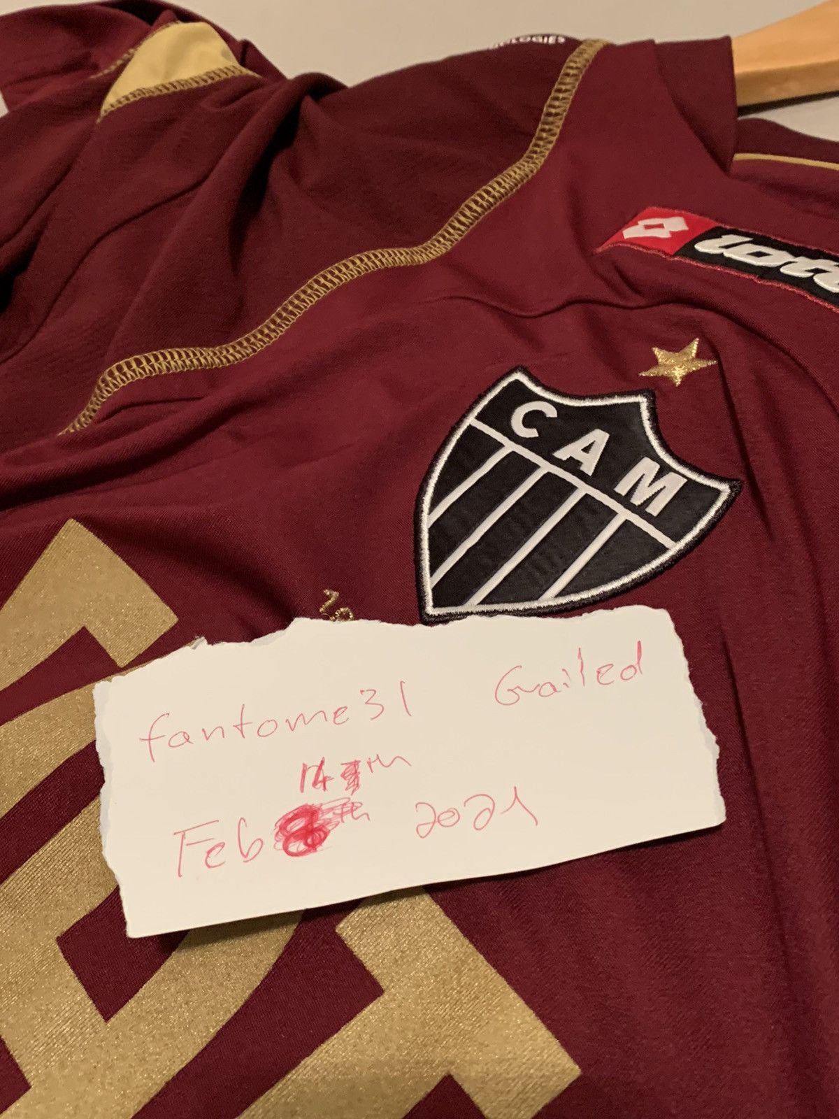 Lotto Sport Vintage Clube Atlético Mineiro Soccer Jersey 100 yr edition Size US L / EU 52-54 / 3 - 14 Thumbnail