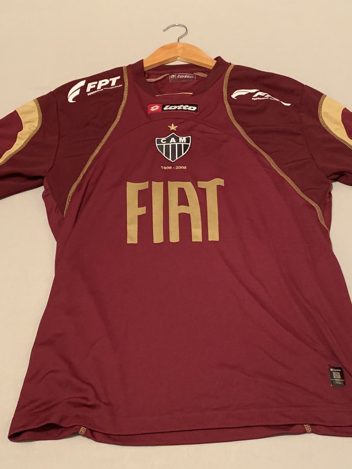 Lotto Sport Vintage Clube Atlético Mineiro Soccer Jersey 100 yr edition Size US L / EU 52-54 / 3 - 1 Thumbnail