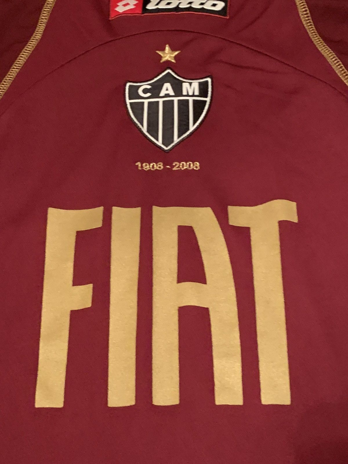 Lotto Sport Vintage Clube Atlético Mineiro Soccer Jersey 100 yr edition Size US L / EU 52-54 / 3 - 3 Thumbnail