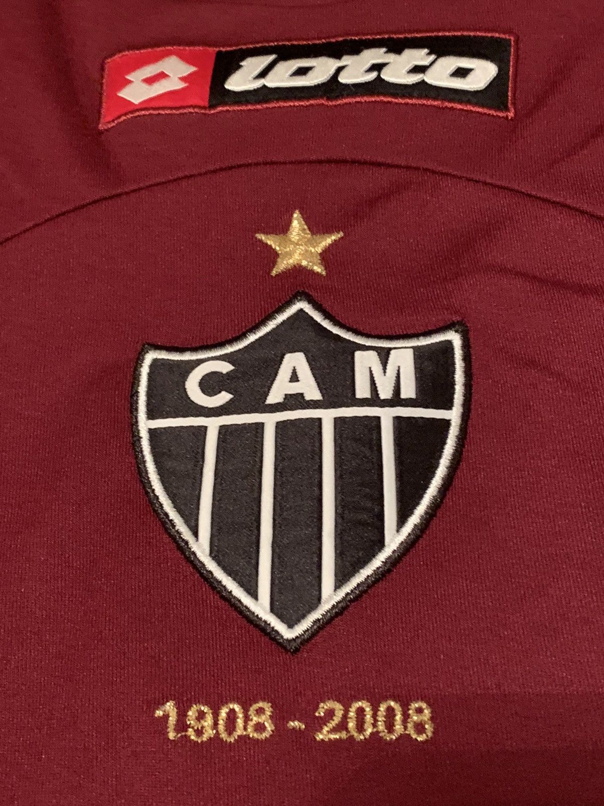 Lotto Sport Vintage Clube Atlético Mineiro Soccer Jersey 100 yr edition Size US L / EU 52-54 / 3 - 5 Thumbnail
