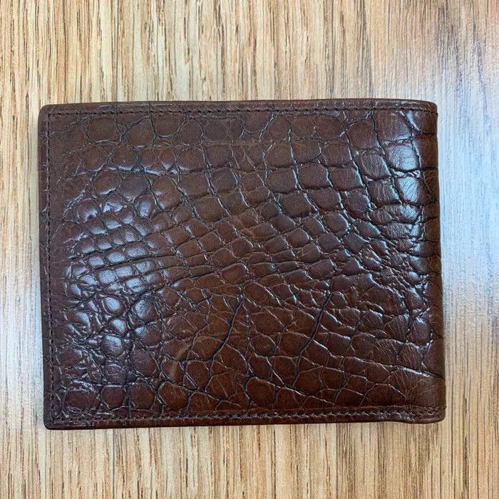 Leather Trafalgar American Alligator Double Billfold Wallet | Grailed