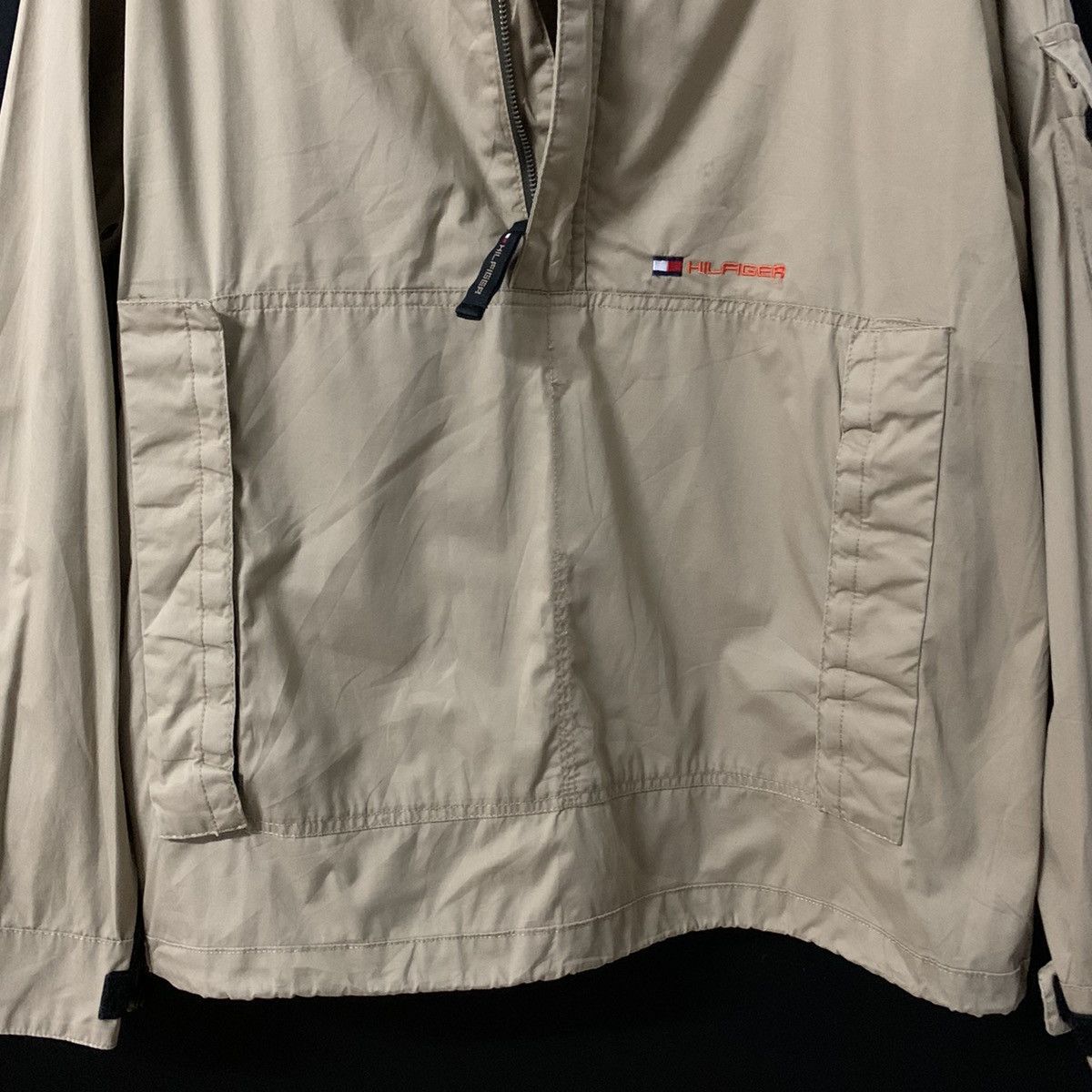 Tommy Hilfiger × Vintage Vintage TH Tommy Hilfinger Quarter Zip Windbreaker Jacket Size US L / EU 52-54 / 3 - 4 Thumbnail