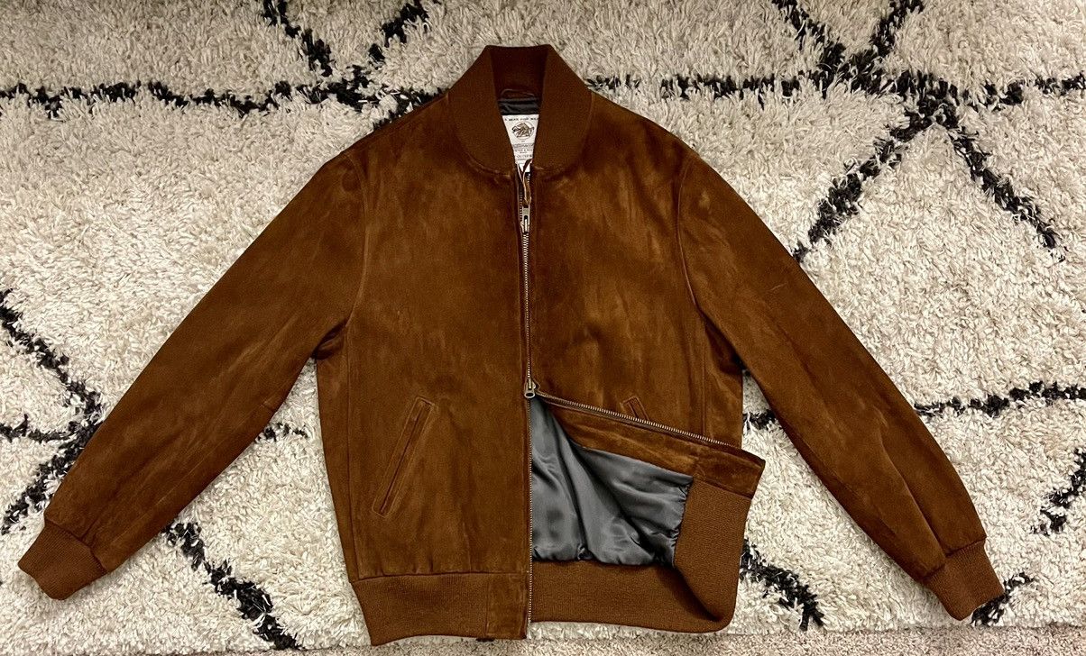 Golden Bear x Butterscotch Logan Suede Bomber