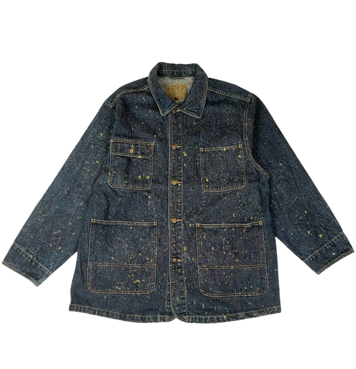 Uniqlo Uniqlo Custom Snow Painter Oversized Denim Jacket Size US L / EU 52-54 / 3 - 1 Thumbnail