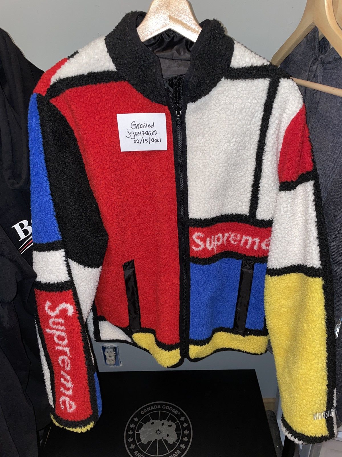 Supreme Supreme Reversible Colorblocked Fleece Jacket | Grailed