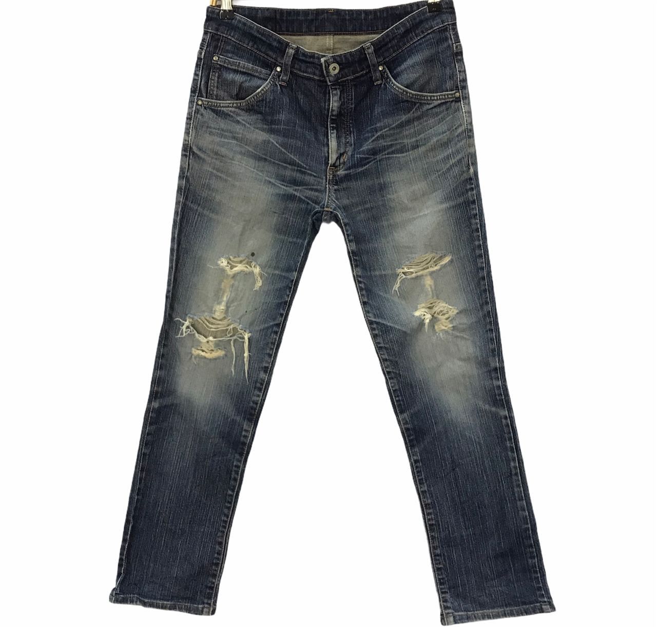 Edwin 🔥 Vintage Edwin Distressed Denim Jeans Made in Japan Size US 34 / EU 50 - 1 Thumbnail