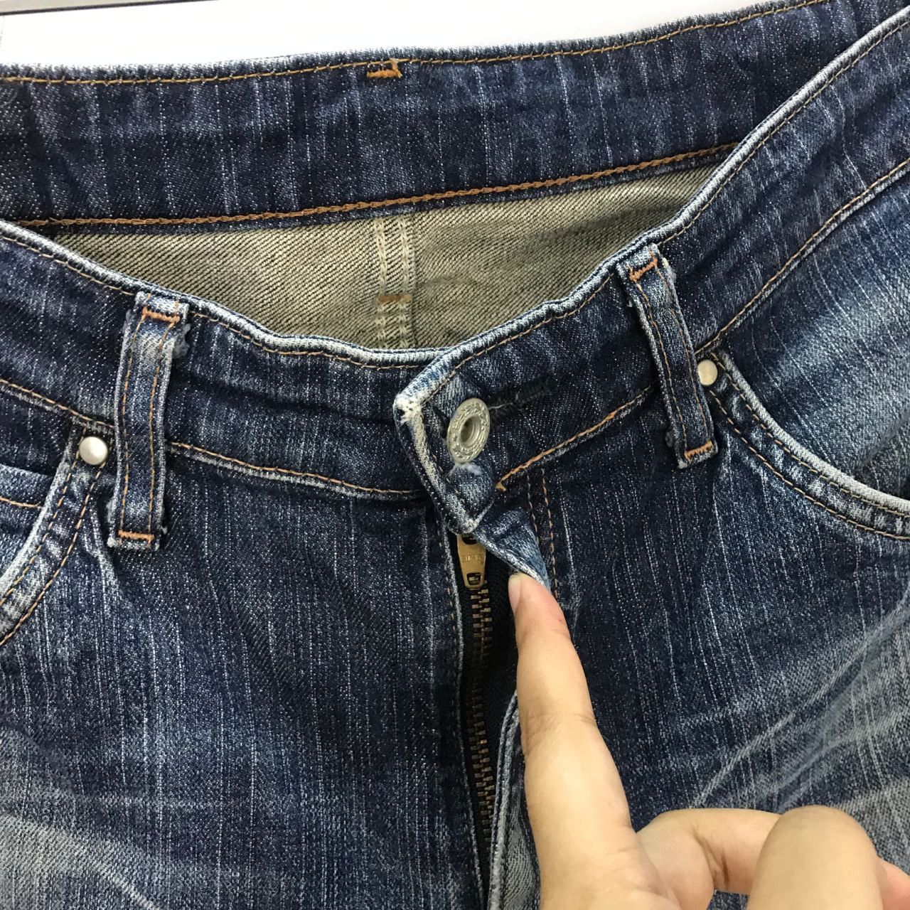 Edwin 🔥 Vintage Edwin Distressed Denim Jeans Made in Japan Size US 34 / EU 50 - 6 Thumbnail