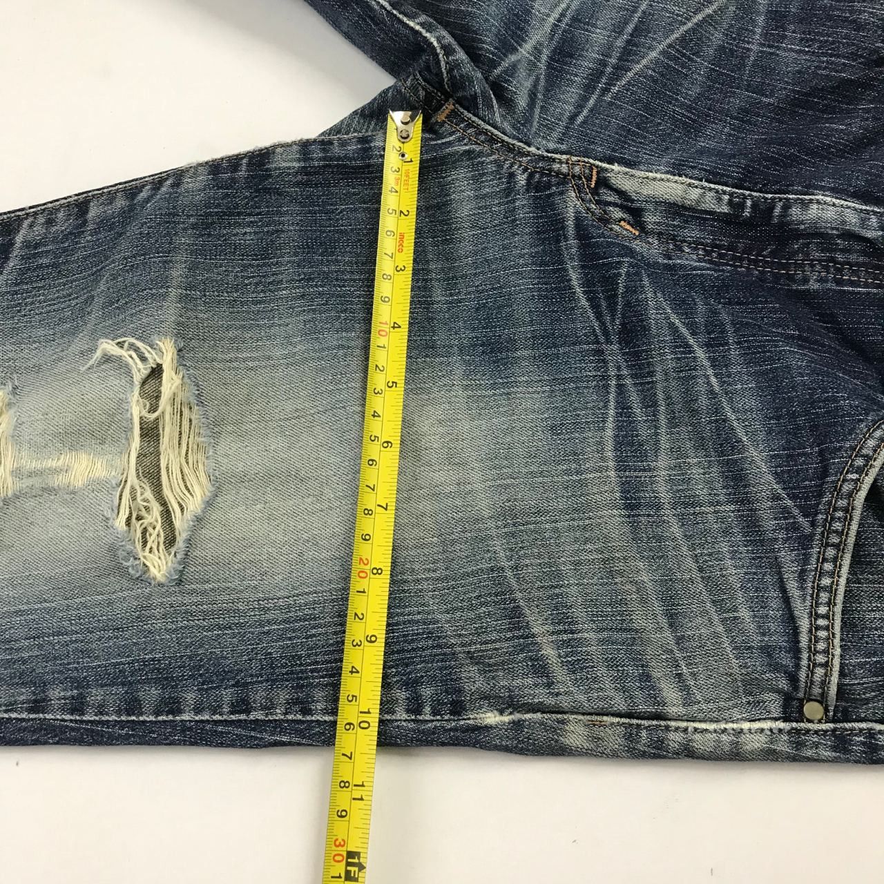 Edwin 🔥 Vintage Edwin Distressed Denim Jeans Made in Japan Size US 34 / EU 50 - 11 Thumbnail