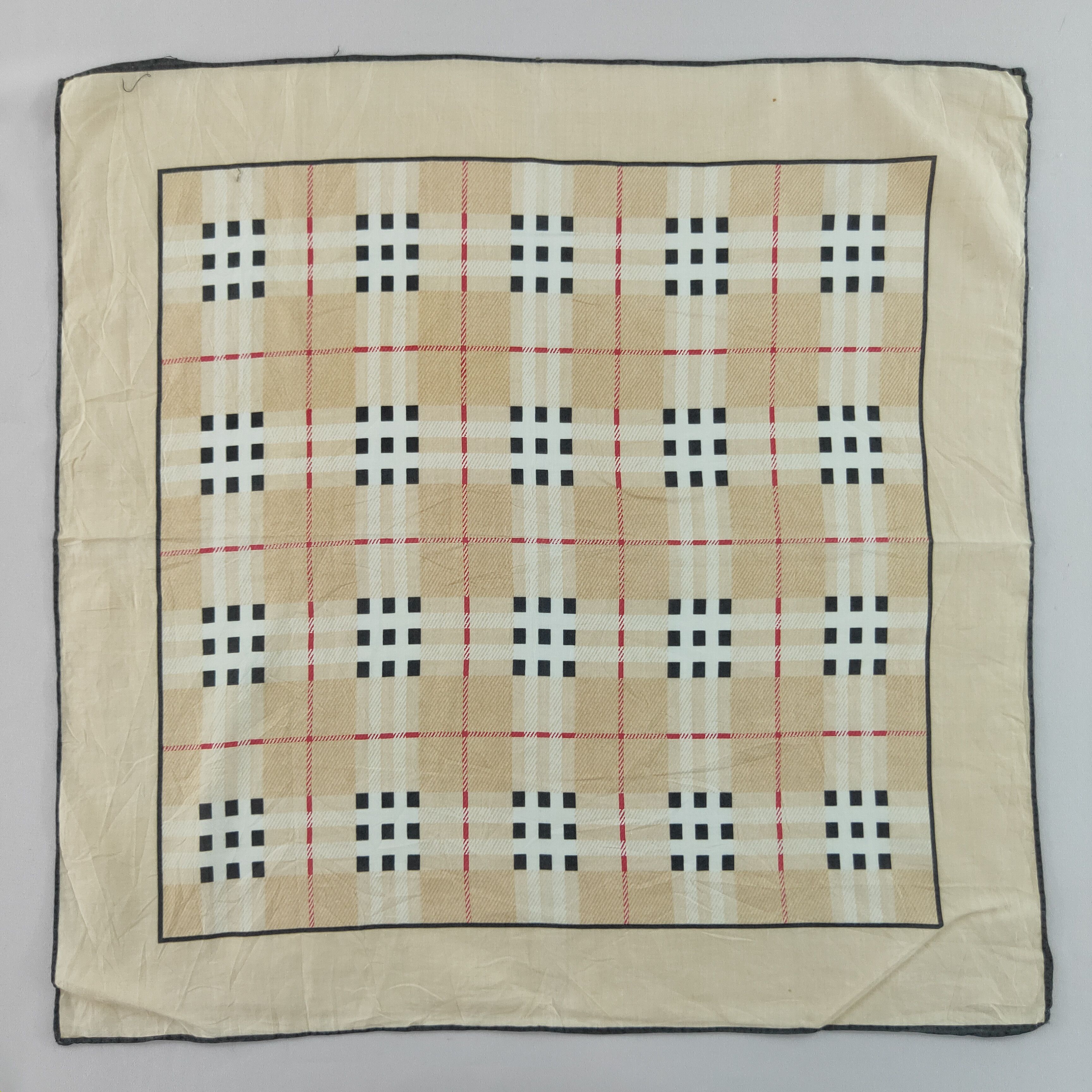 Burberry × Vintage Burberry Handkerchief neckerchief bandana - 3F2186 Size ONE SIZE - 4 Thumbnail