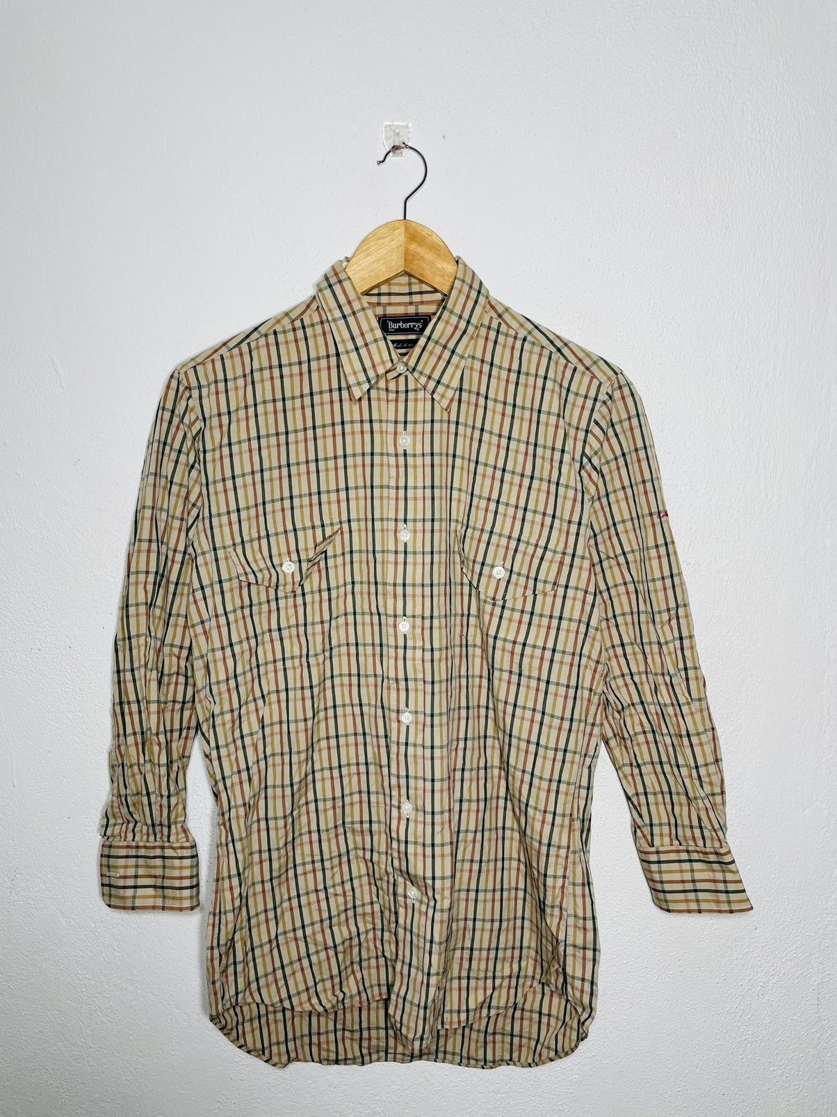 Rare!! Burberry Shirt Long Sleeves Size M