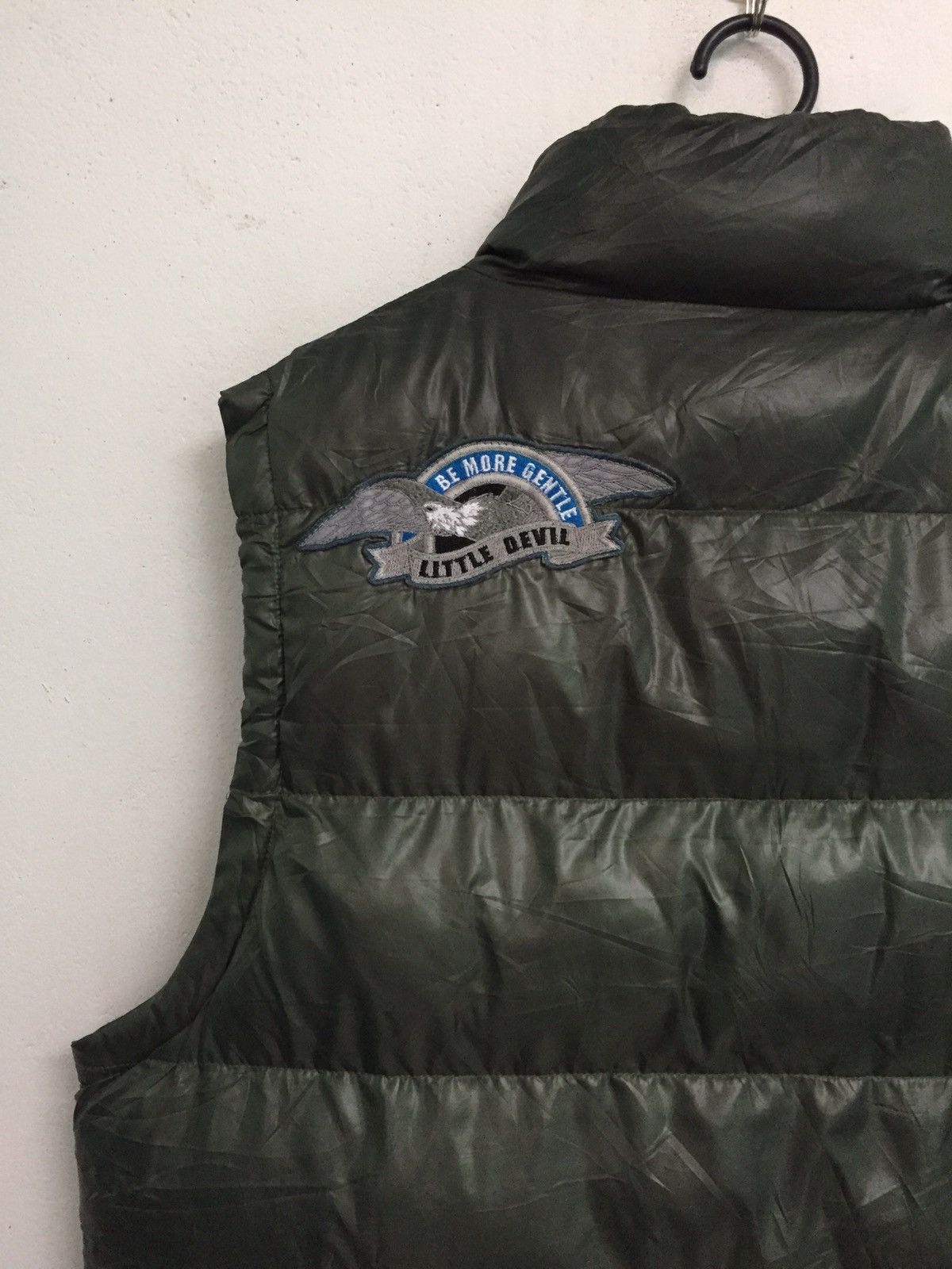 Japanese Brand Blue Rich Vest Puffer With Patches Size US L / EU 52-54 / 3 - 8 Thumbnail