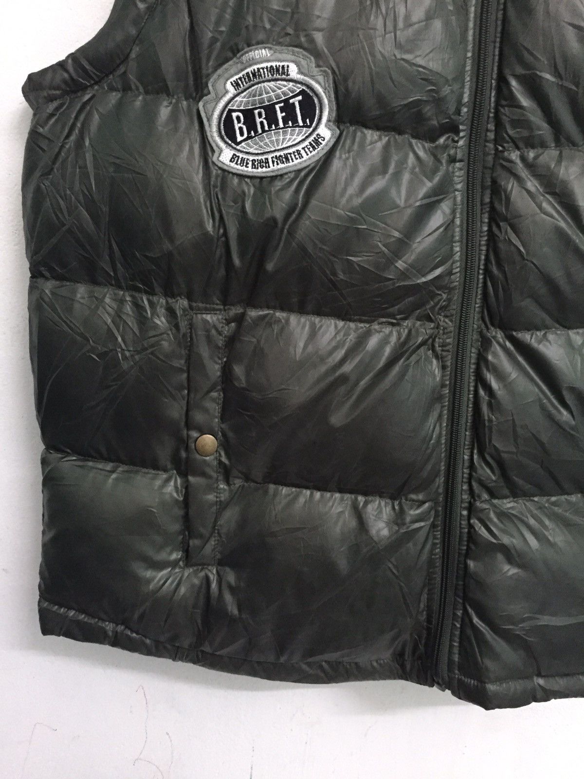Japanese Brand Blue Rich Vest Puffer With Patches Size US L / EU 52-54 / 3 - 4 Thumbnail