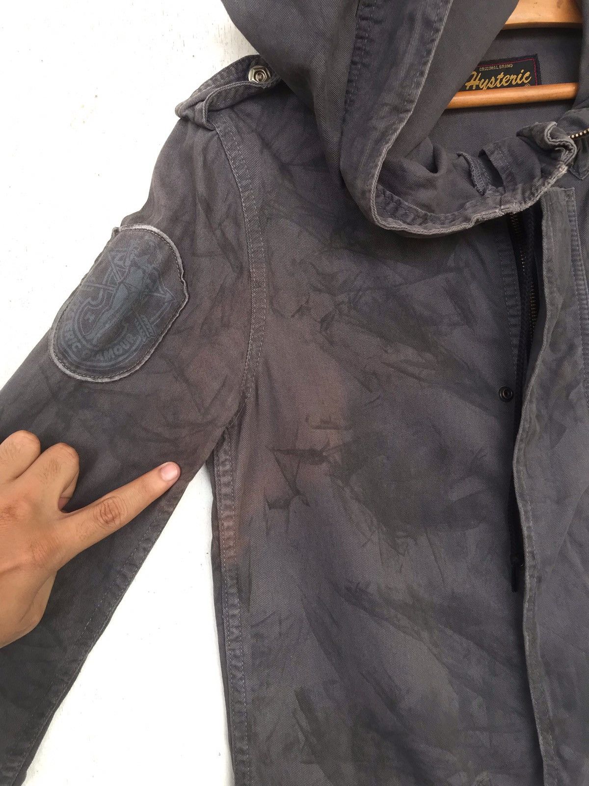 Hysteric Glamour HG For Rebel Parka Fishtail Hoodie Distress Army Desing Size US M / EU 48-50 / 2 - 6 Thumbnail