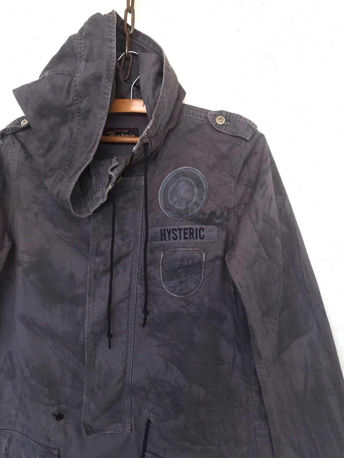 Hysteric Glamour HG For Rebel Parka Fishtail Hoodie Distress Army Desing Size US M / EU 48-50 / 2 - 2 Thumbnail