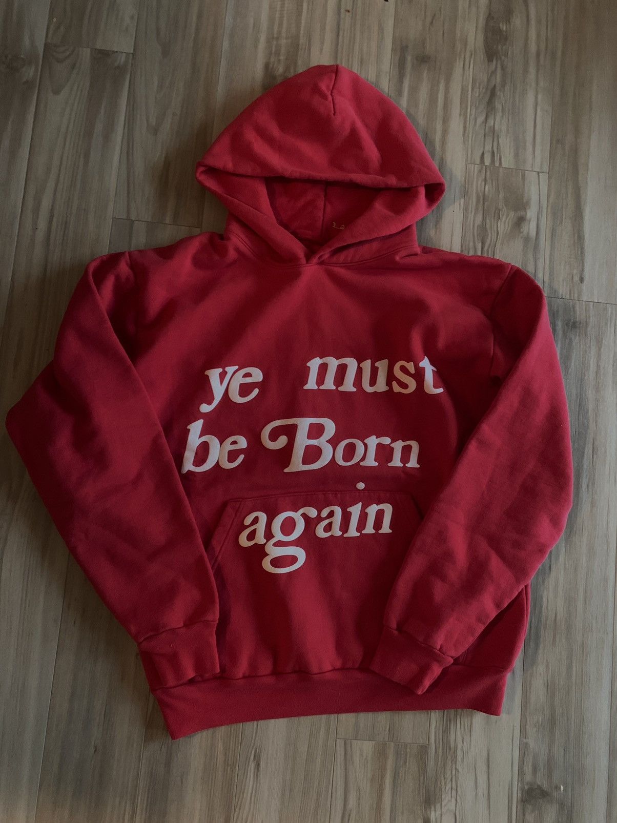 Cactus Plant store Flea Market Kanye Born Again Hooded Sweatshirt Red