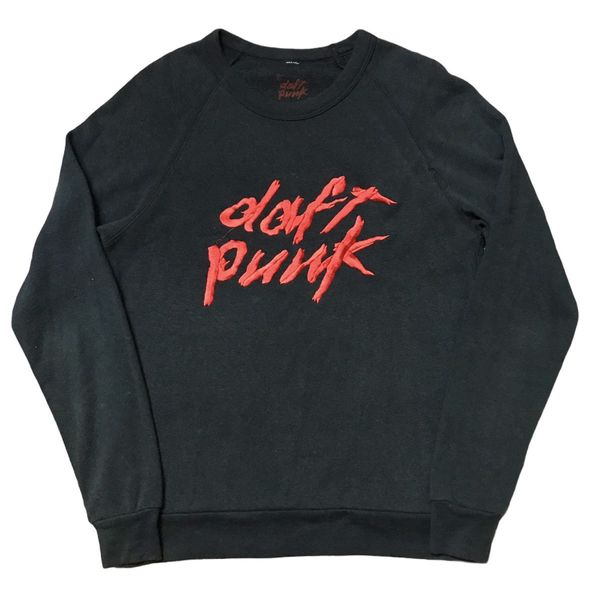 Daft punk embroidered logo sweatshirt on sale