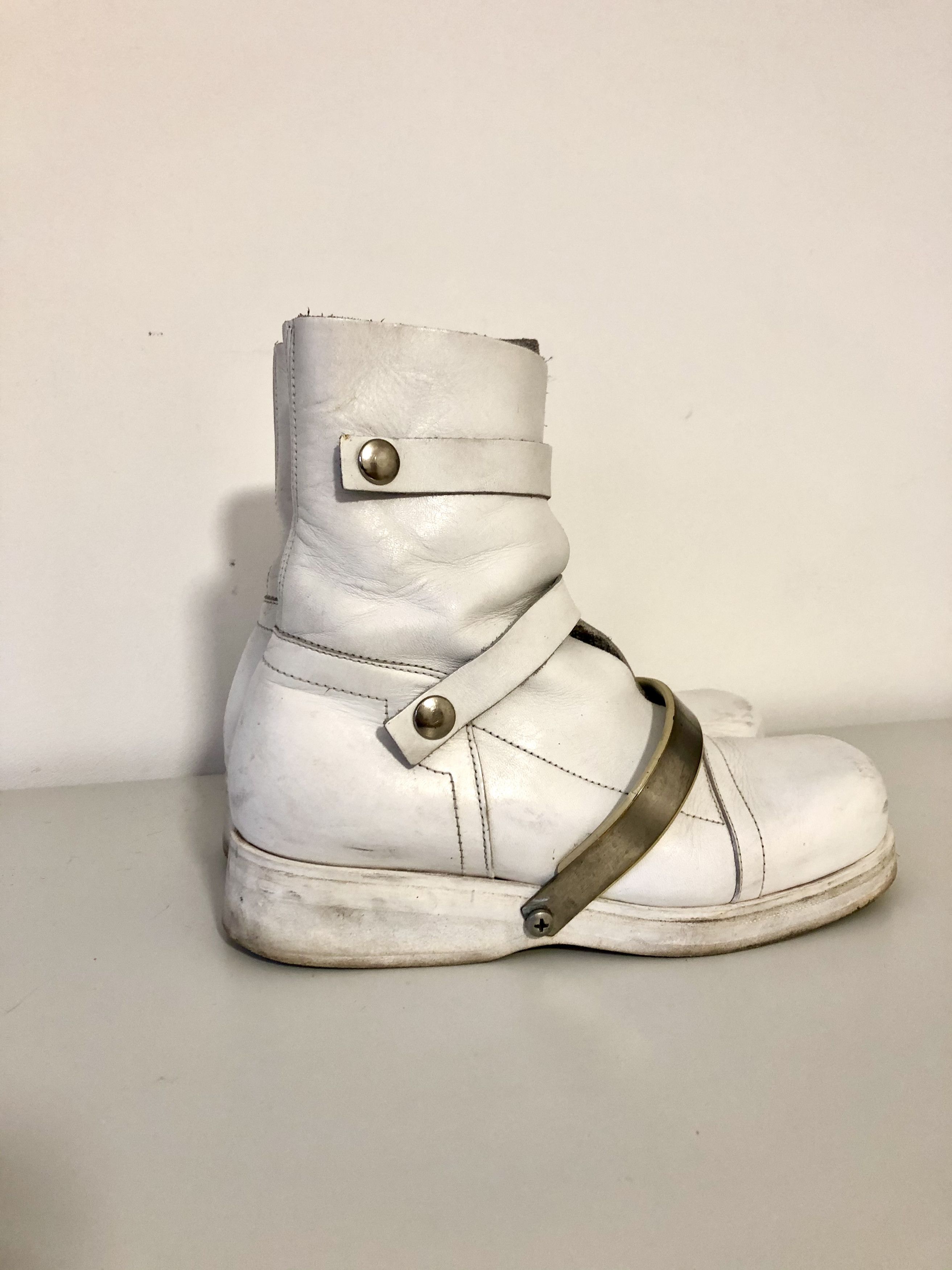 Dirk Bikkembergs ARCHIVE Dirk Bikkembergs rare 90s white boots