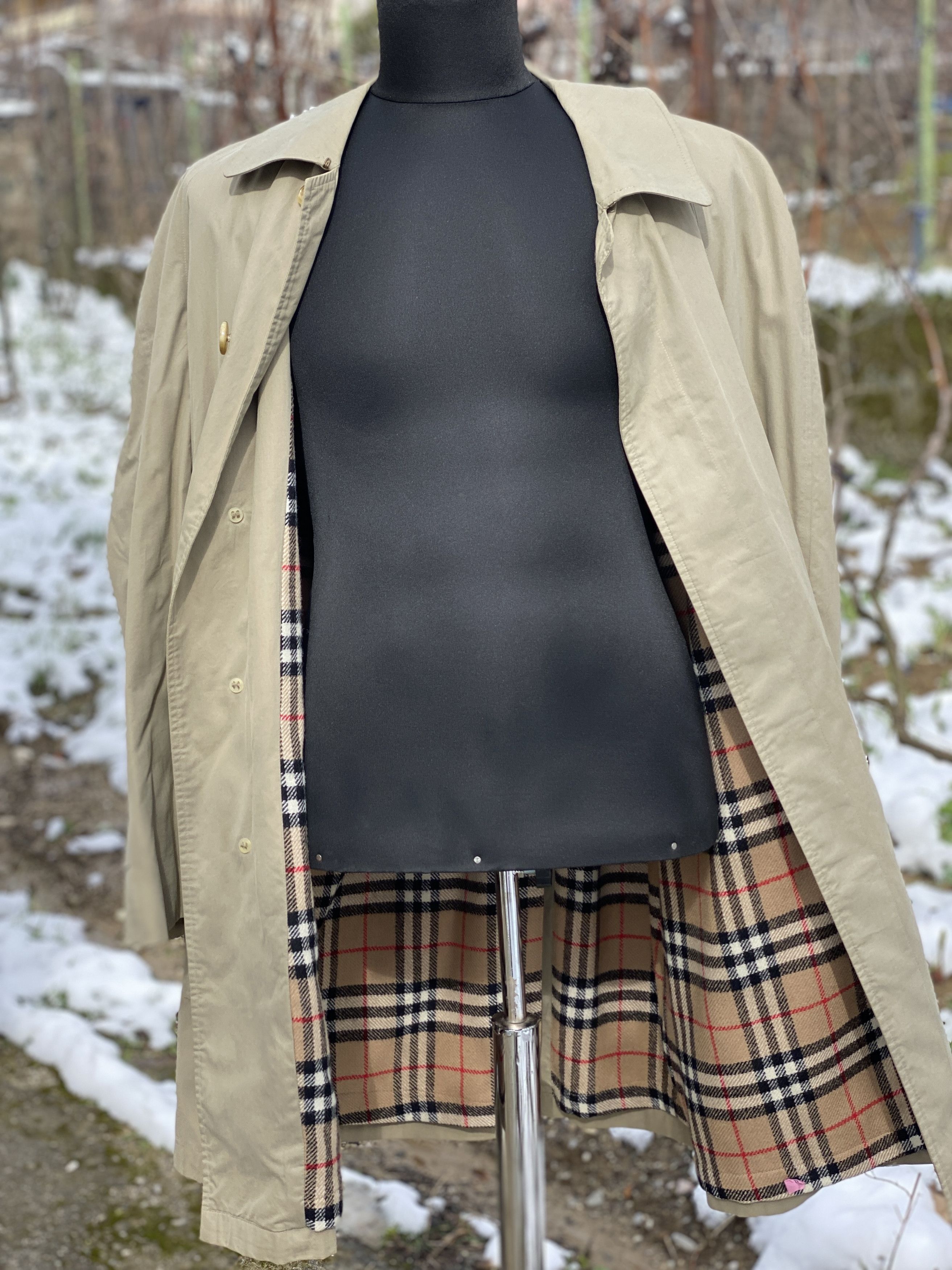 Burberry Prorsum Trench Coat Vintage Parka Long Jacket