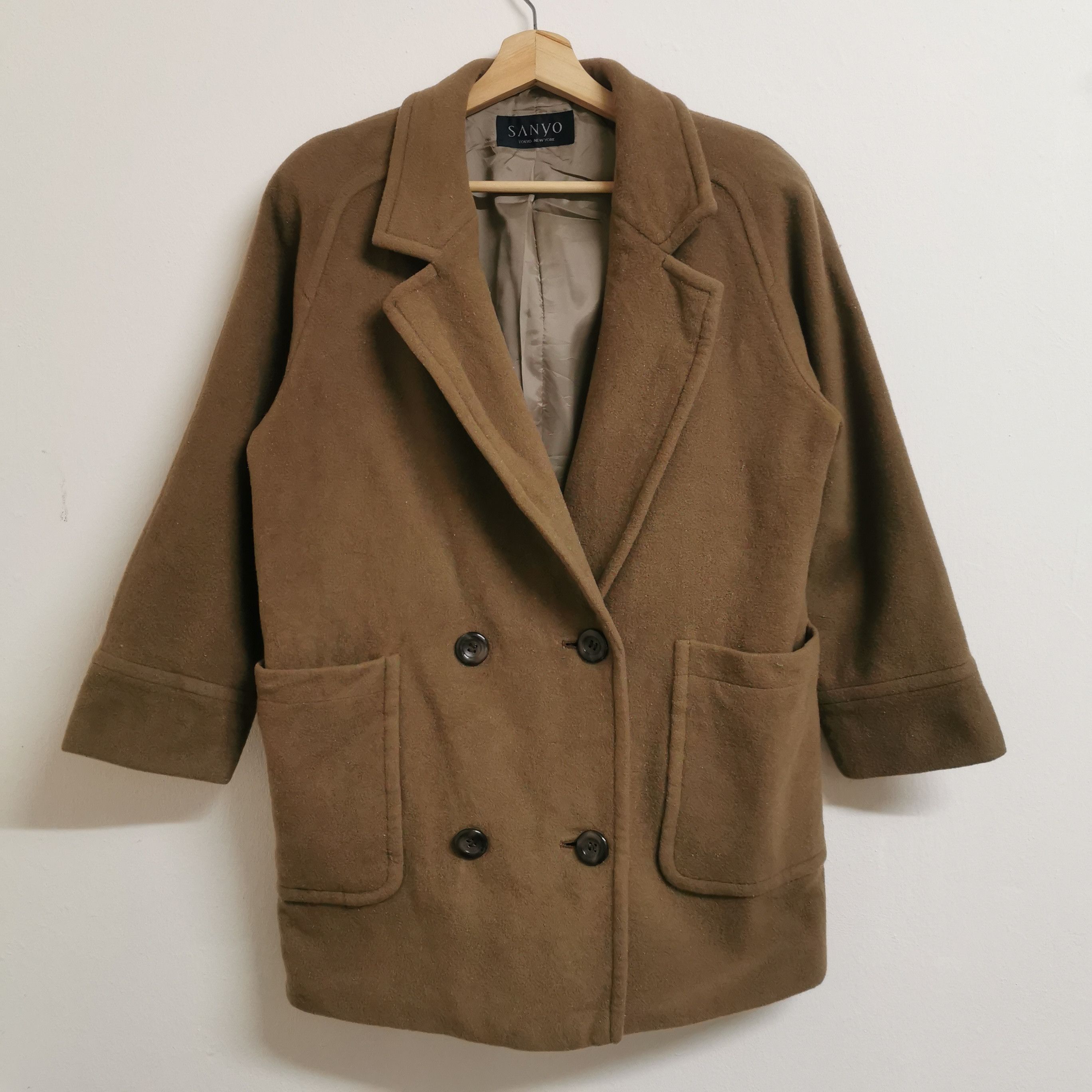 Japanese Brand Sanyo Vintage Sanyo wool peacoats trench coat suit Grailed