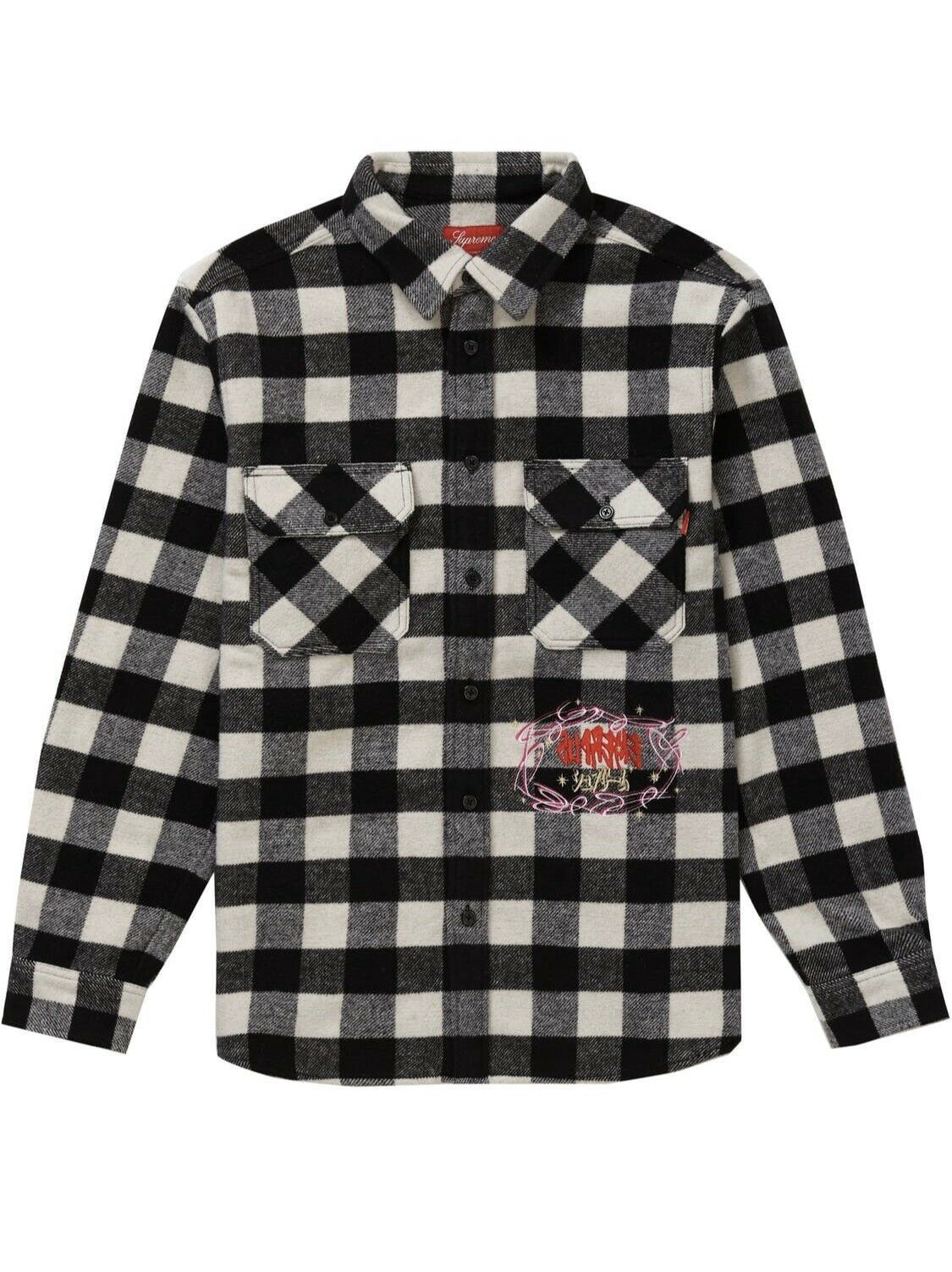 Supreme Supreme 1-800 Buffalo Plaid Flannel Shirt Black