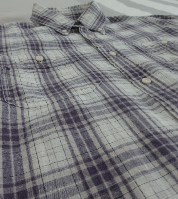 Club Monaco Leo Cotton Linen Shirt Size US L / EU 52-54 / 3 - 3 Preview