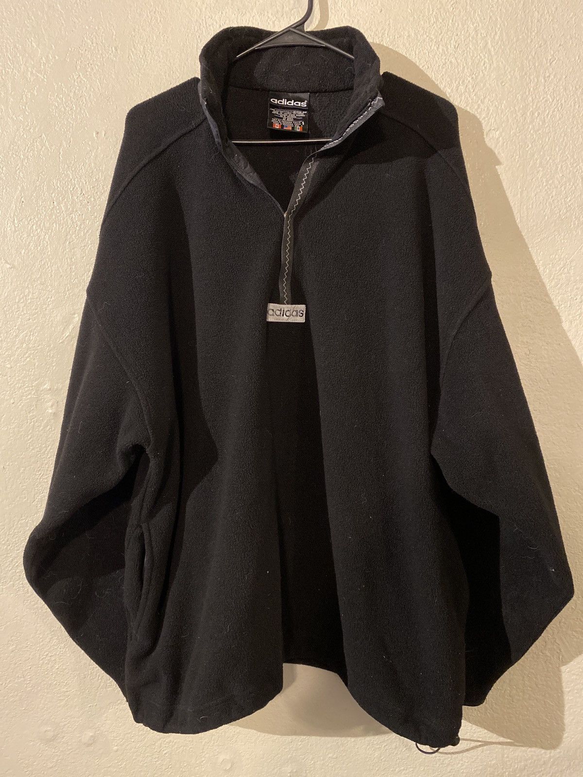 Adidas × Vintage Vintage 90s Adidas half zip pullover fleece Size US L / EU 52-54 / 3 - 1 Thumbnail