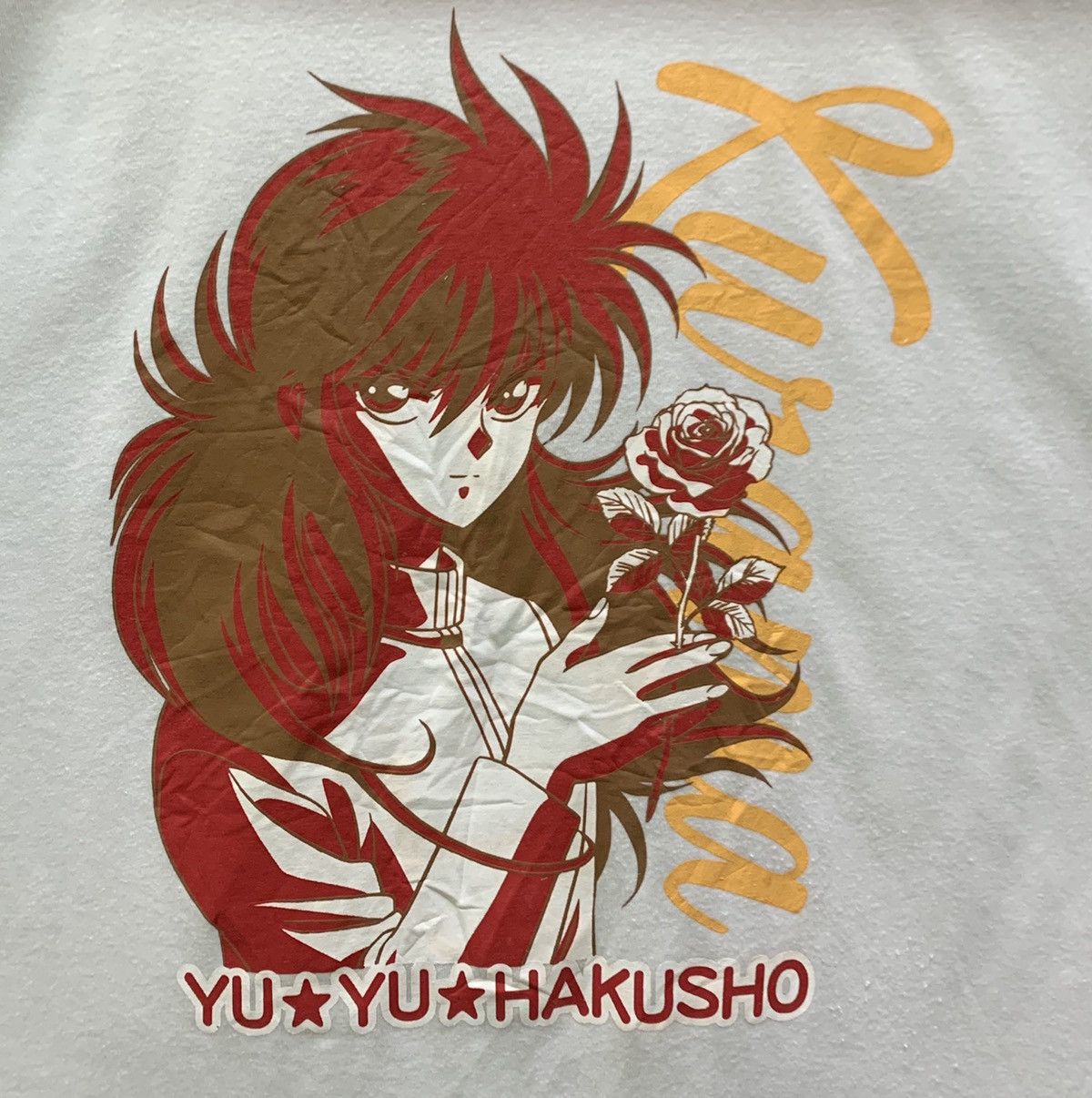 Anime RARE Yu Yu Hakusho Kurama Japanese Manga Anime Series Tshirt Size US L / EU 52-54 / 3 - 4 Thumbnail