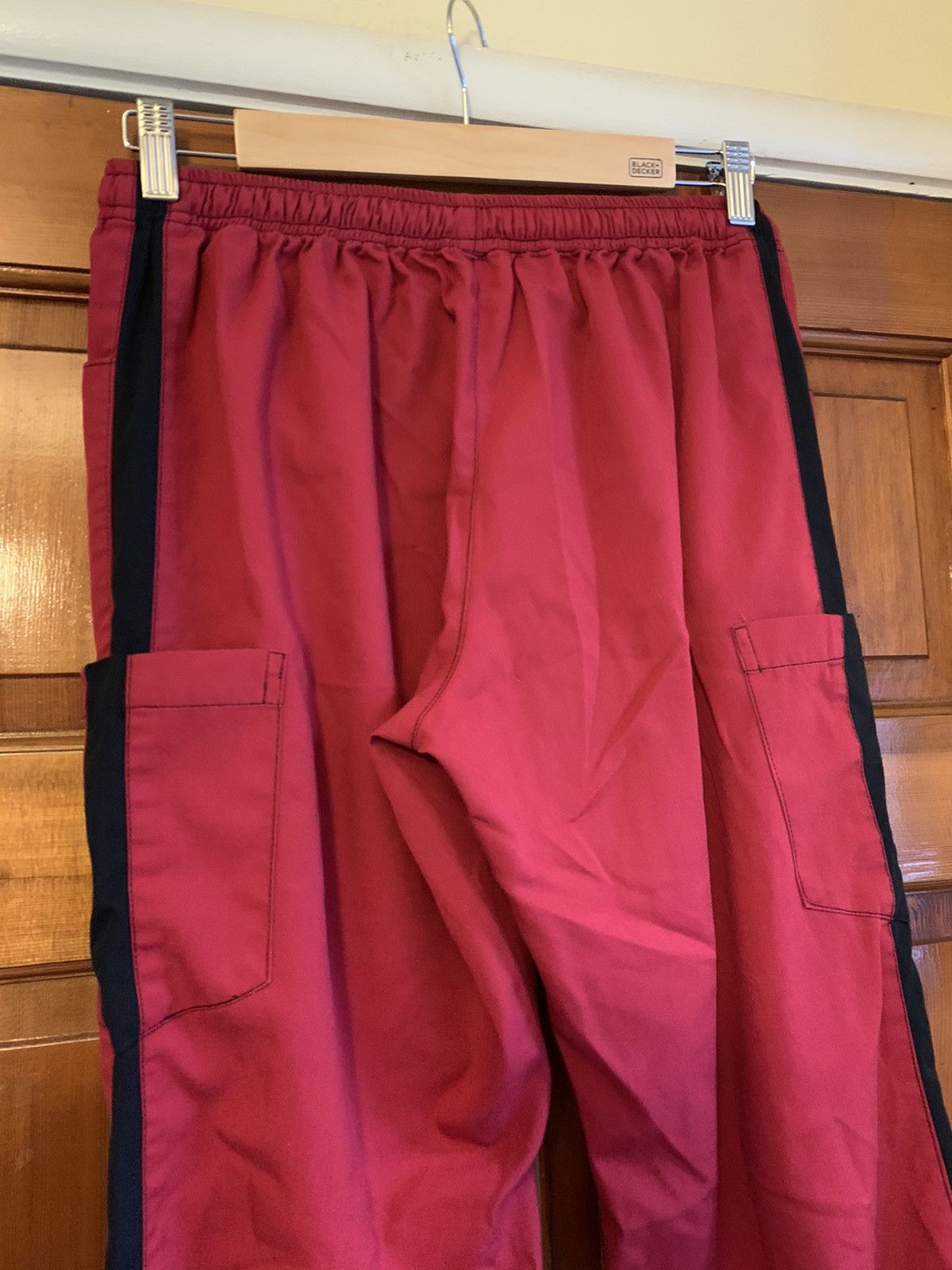 Other *RARE* Vintage Flared Leg Stripe Scrub Cargo Pocket Pants Size US 30 / EU 46 - 5 Thumbnail