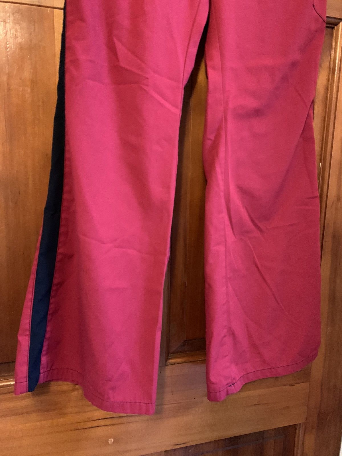 Other *RARE* Vintage Flared Leg Stripe Scrub Cargo Pocket Pants Size US 30 / EU 46 - 2 Thumbnail