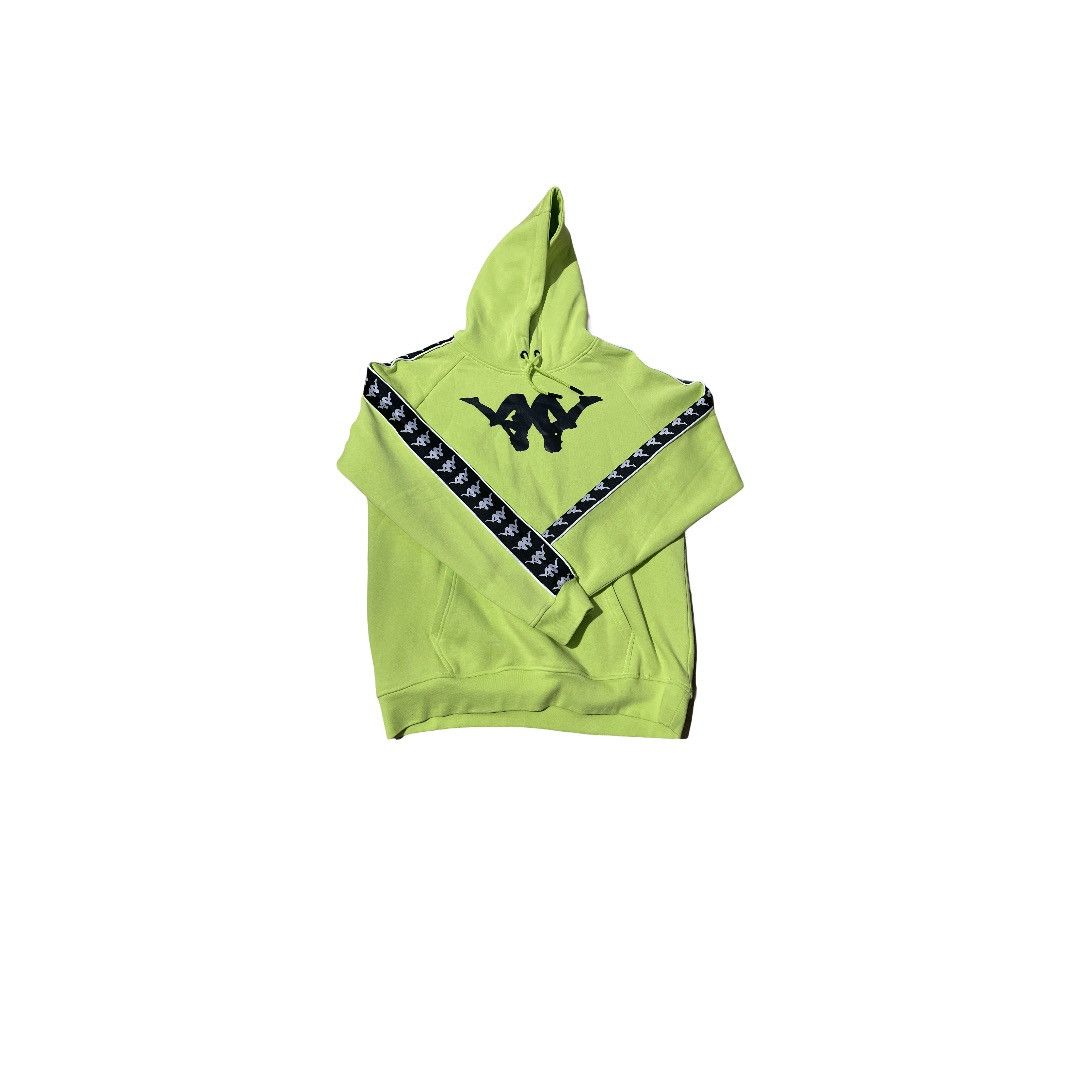 Neon green kappa online hoodie