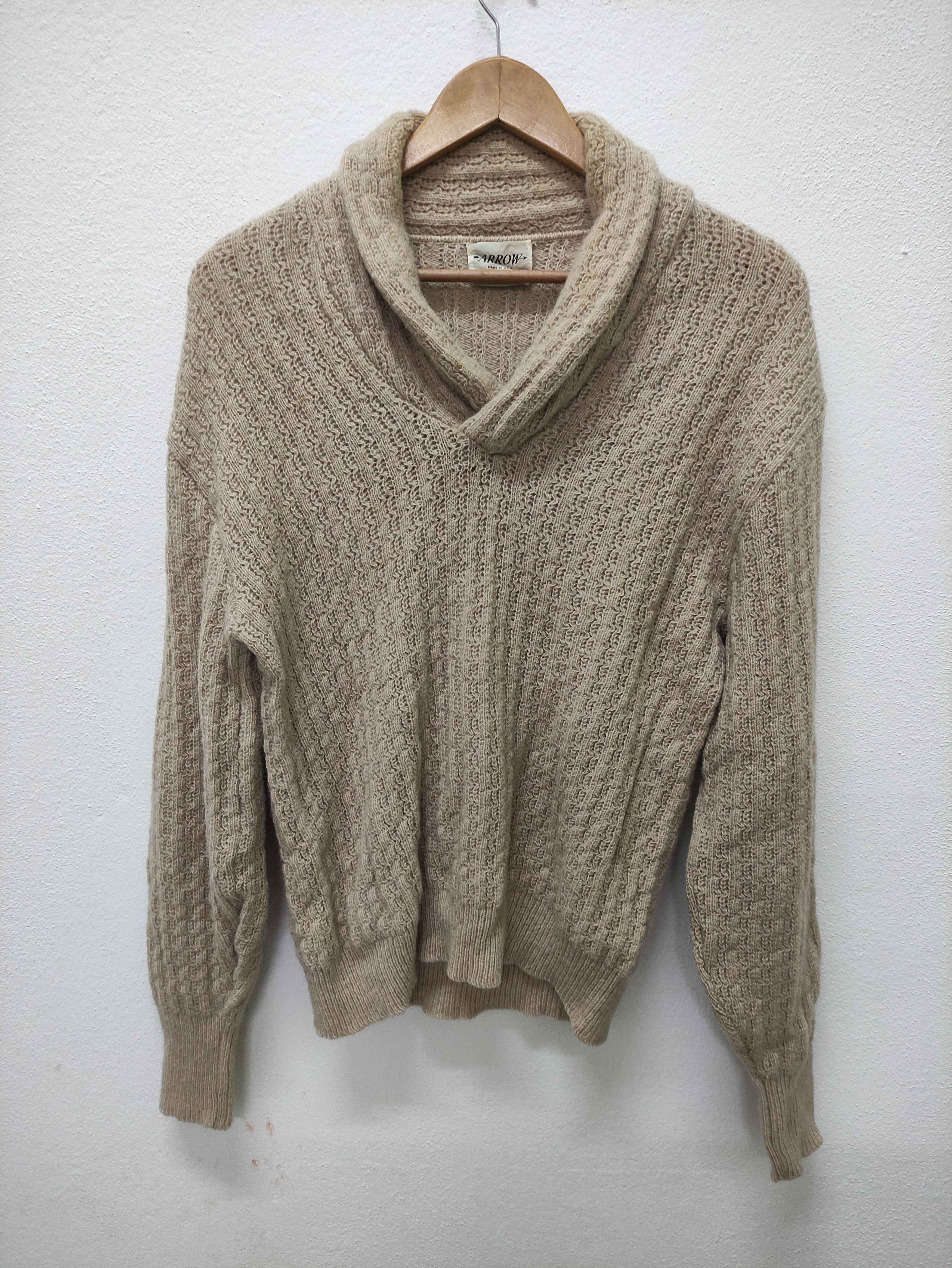 Vintage Vintage Arrow Cluett 50's Wool Knit Collared Sweater | Grailed