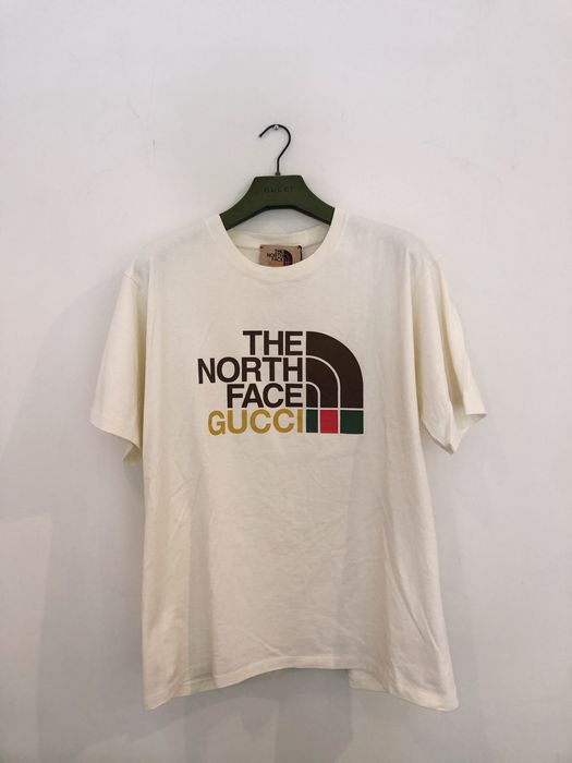 T-shirt The North Face x Gucci Beige size L International in Cotton -  38934030