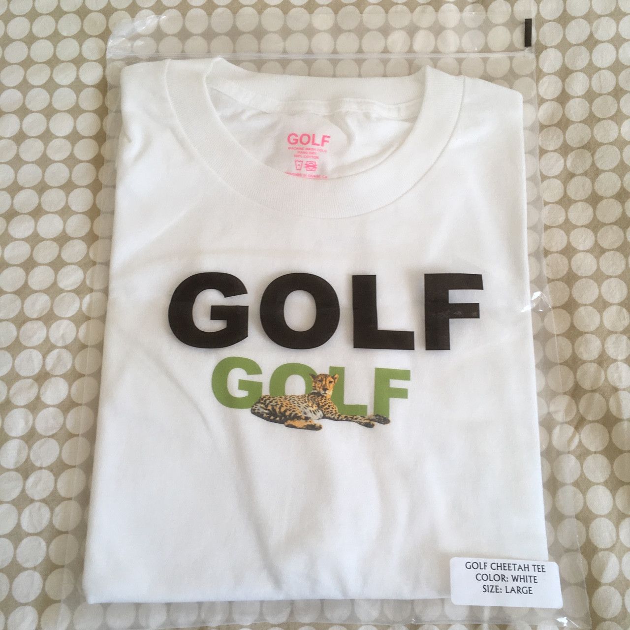 Golf wang cheetah tee hot sale